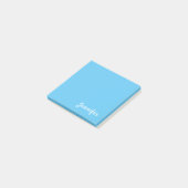 Sky Blue Trendy Moderner Minimalistischer Chic Nam Post-it Klebezettel (angewinkelt)