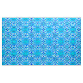 Sky Blue und Cobalt Batik Mandala Muster Stoff (Yard (91,4 cm))