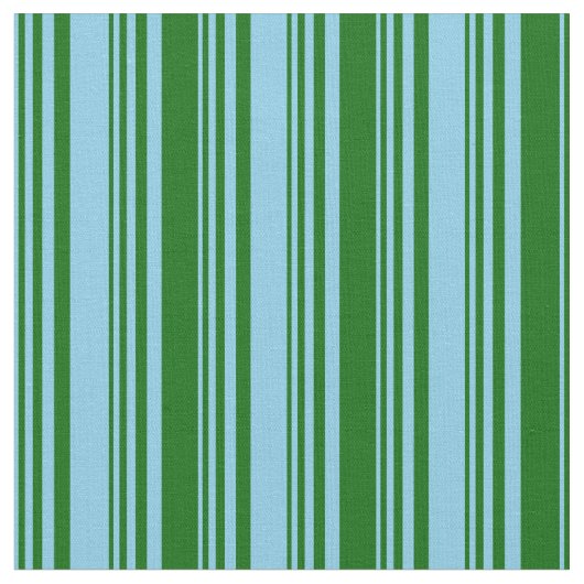 Sky Blue und Dark Green Lines Stoff (Nahaufnahme)