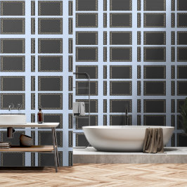 Sky Blue und Grey Geo Tapete