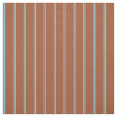 Sky Blue und Sienna Lined/Streifen Muster Stoff (Muster)
