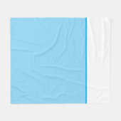 Sky Blue und White Fleecedecke (Vorderseite (Horizontal))