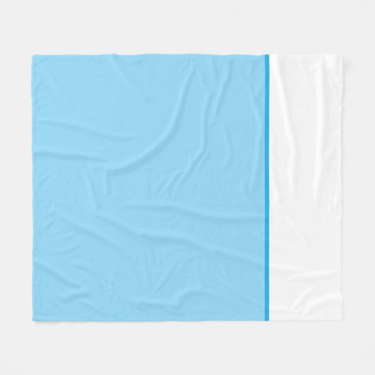 Sky Blue und White Fleecedecke (Vorderseite (Horizontal))