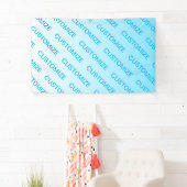 Sky Blue (veränderbare Farbe!) Ombre & Text Muster Banner (Insitu)
