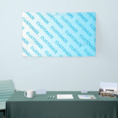 Sky Blue (veränderbare Farbe!) Ombre & Text Muster Banner (Messeveranstaltung)