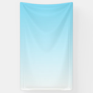 Sky Blue (veränderbare Farbe!) Ombre & Text Muster Banner