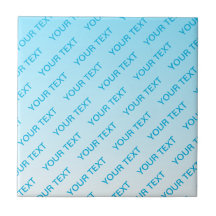 Sky Blue (veränderbare Farbe!) Ombre & Text Muster