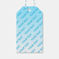 Sky Blue (veränderbare Farbe!) Ombre & Text Muster