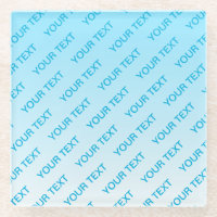 Sky Blue (veränderbare Farbe!) Ombre & Text Muster