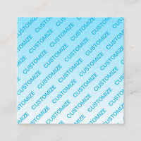 Sky Blue (veränderbare Farbe!) Ombre & Text Muster