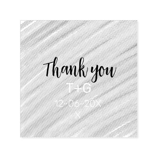 Sky blue Vielen Dank, fügen Sie Pärchen Namen Datu Permastempel (Design)