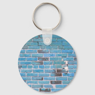 Sky Blue Vintag Brick Wall Texture Schlüsselanhänger