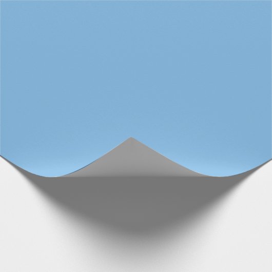 Sky Blue (Vollfarbe) Aero  Geschenkpapier (Ecke)