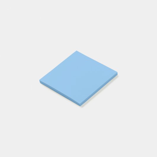 Sky Blue (Vollfarbe) Aero Post-it Klebezettel (angewinkelt)