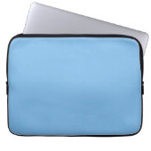 Sky Blue (Vollfarbe) Laptopschutzhülle (Vorderseite)