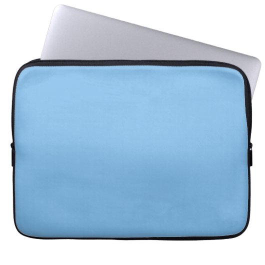 Sky Blue (Vollfarbe) Laptopschutzhülle (Vorderseite)