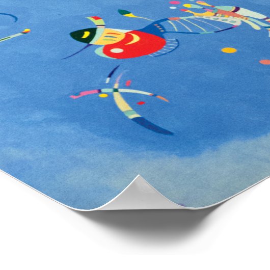 Sky Blue von Wassily Kandinsky Poster (Ecke)
