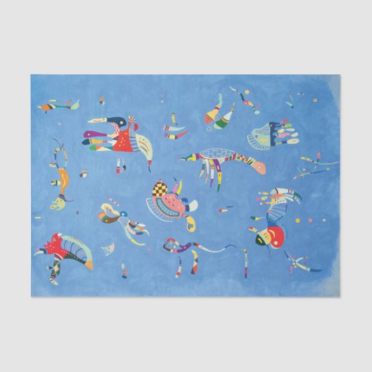 Sky Blue von Wassily Kandinsky Seidenpapier (Vorderseite)