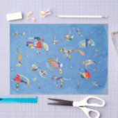 Sky Blue von Wassily Kandinsky Seidenpapier (Handwerk)