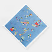 Sky Blue von Wassily Kandinsky Serviette (Ecke)