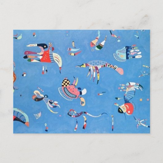 Sky Blue Wassily Kandisnky Postkarte (Vorderseite)