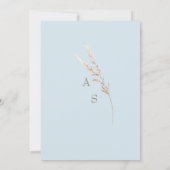 Sky Blue Wedding Details II Einschließung Einladung (Rückseite)