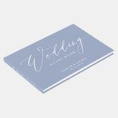 Sky Blue Wedding Guest book Gästebuch (Ecke)