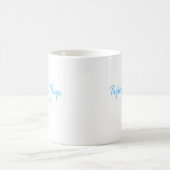 Sky Blue Wedding Personalisiert Coffee Tasse (Mittel)