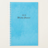 Sky Blue Weekly Planner Planer (Vorderseite)