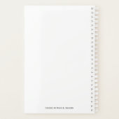 Sky Blue Weekly Planner Planer (Rückseite)