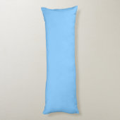 Sky Blue Whelt Griechisch Key Rnd Frame Initial Mo Seitenschläferkissen (Rückseite (Vertikal))