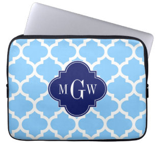 Sky Blue Whirlpool Marrokaner #5 Navy Blu 5c Name Laptopschutzhülle