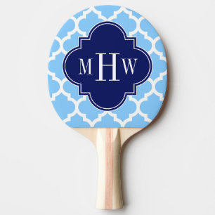 Sky Blue Whirlpool Marrokaner #5 Navy Blu 5c Name Tischtennis Schläger