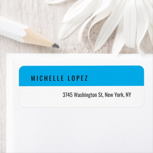 Sky Blue White Classical Elegante Schlicht (Insitu)