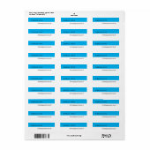 Sky Blue White Classical Elegante Schlicht (Vorne)