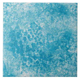 Sky Blue & White Coral Textur Fliese