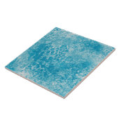 Sky Blue & White Coral Textur Fliese (Seite)