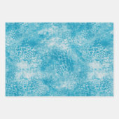 Sky Blue & White Coral Textur Geschenkpapier Set (Vorderseite 2)