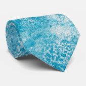 Sky Blue & White Coral Textur Krawatte (Gerollt)