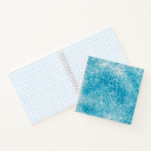 Sky Blue & White Coral Textur Notizblock (Innenseite)