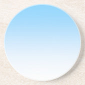 Sky Blue White Ombre Untersetzer (Vorne)