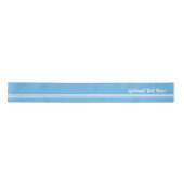 Sky Blue & White smart naulook und dein Text Satinband (Vorderseite)