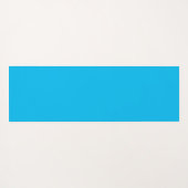 Sky Blue-White Yoga Pose mit Individuelle Name Yogamatte (Rückseite (Horizontal))