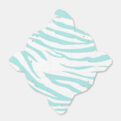 Sky Blue White Zebra Animal Geschenkschachtel (Ungefaltet)