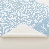 Sky Blue Willow Bough Monogrammed Sherpadecke (3/4)