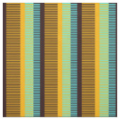 Sky Blue Yellow Brown Streifen Stoff (Muster)