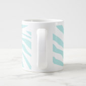 Sky Blue Zebra Print Jumbo-Tasse (Rückseite)