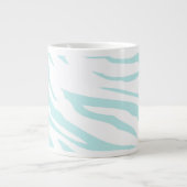 Sky Blue Zebra Print Jumbo-Tasse (Vorderseite)