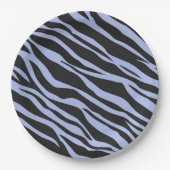 Sky Blue Zebra Striping Pappteller (Vorderseite)