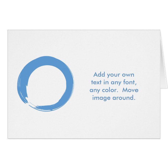 Sky Blue Zen Symbol (Vorderseite (Horizontal))